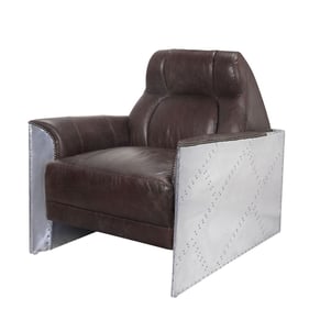 Acme Furniture Brancaster Espresso Aluminum Accent Chair