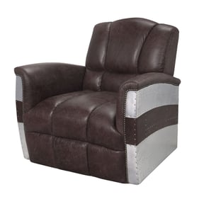 Acme Furniture Brancaster Retro Brown Aluminum Accent Chair