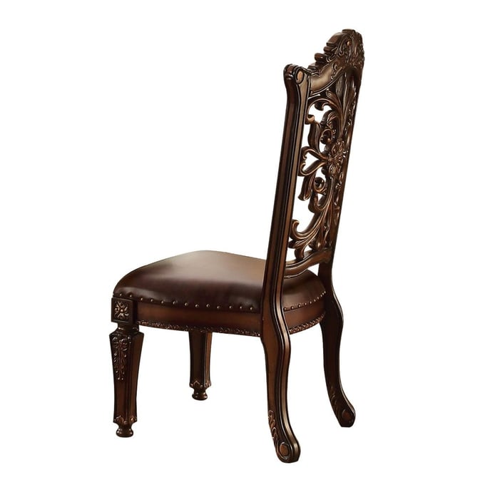 2 Acme Furniture Vendome Brown Cherry Side Chairs ACM-60003