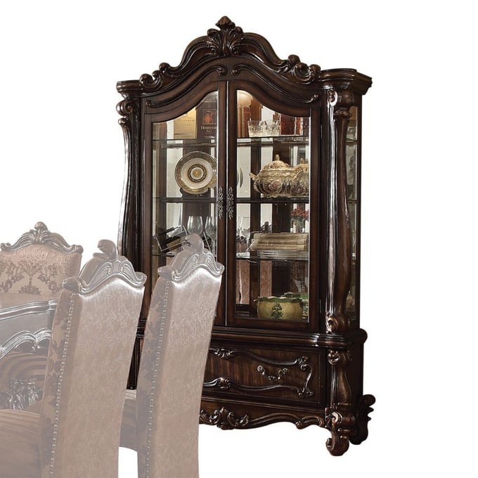 Acme Furniture Versailles Cherry Oak Curio Cabinet ACM-61158