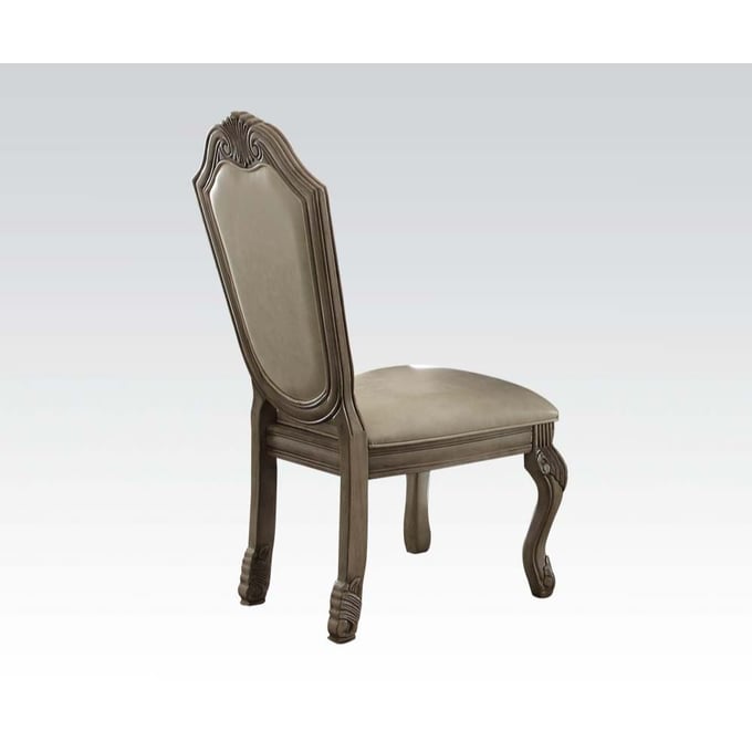 2 Acme Furniture Chateau De Ville Antique White Side Chairs ACM-64067