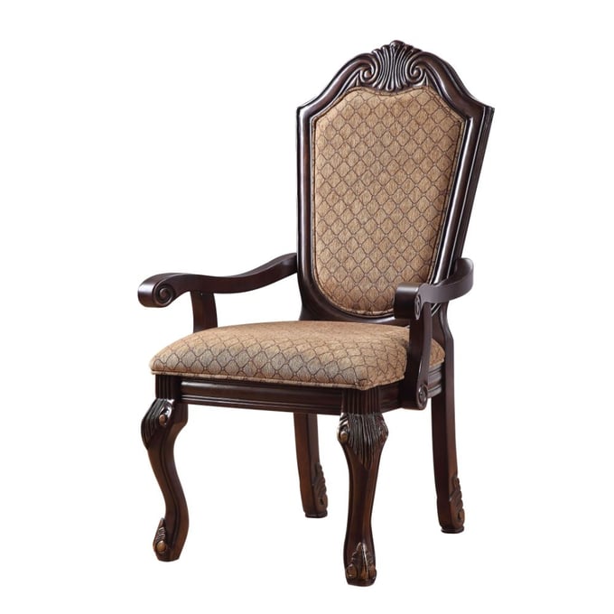 2 Acme Furniture Chateau De Ville Espresso Arm Chairs ACM-64078A