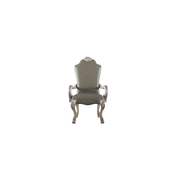 2 Acme Furniture Dresden Vintage Bone White Arm Chairs ACM-68173