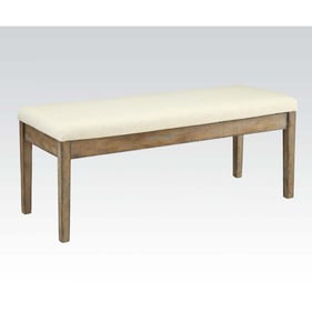 Acme Furniture Claudia Beige Brown Bench