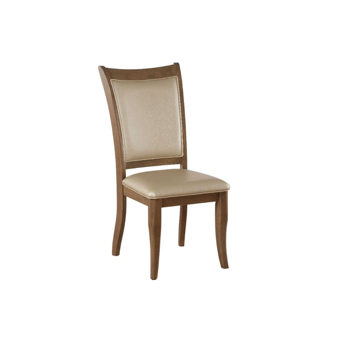 2 Acme Furniture Harald Beige Gray Oak Side Chairs ACM-71767