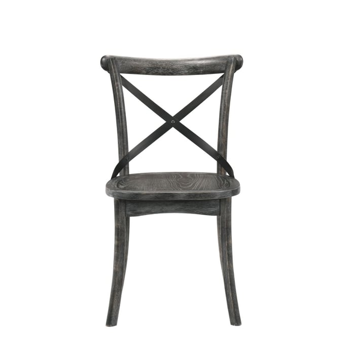 2 Acme Furniture Kendric Rustic Gray Side Chairs ACM-71897