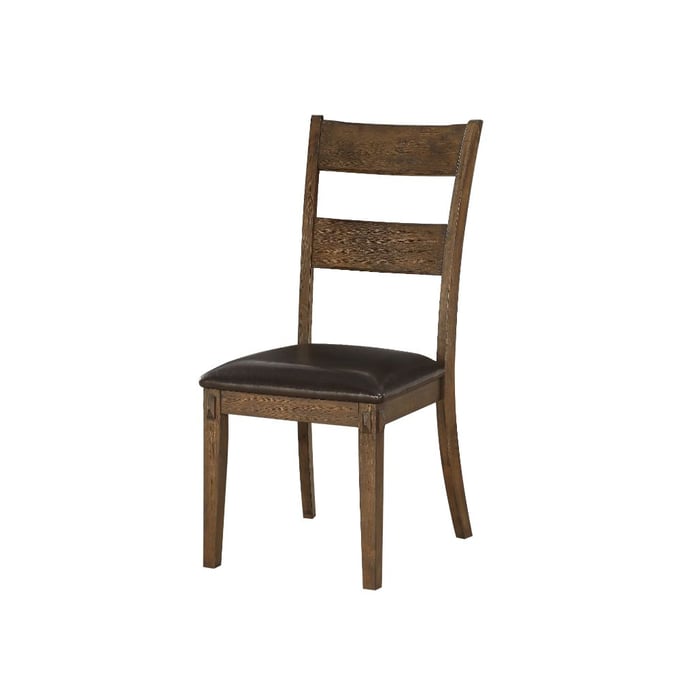 2 Acme Furniture Nabirye Espresso Dark Oak Side Chairs ACM-73162