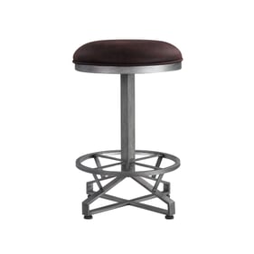 2 Acme Furniture Evangeline Rustic Brown Black Counter Height Stools