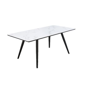 Acme Furniture Caspian White Black Dining Table