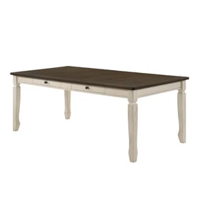 Acme Furniture Fedele Weathered Oak Cream Dining Table