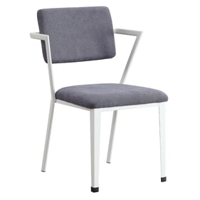 2 Acme Furniture Cargo Gray White Dining Chairs