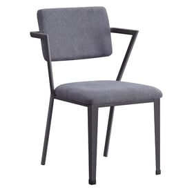 2 Acme Furniture Cargo Gray Gunmetal Dining Chairs