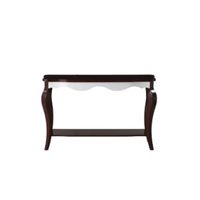 Acme Furniture Mathias Walnut White Sofa Table