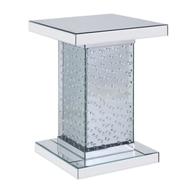 Acme Furniture Nysa Mirror Crystals End Table