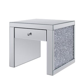 Acme Furniture Noralie Mirrored Storage End Table