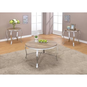 Acme Furniture Malai Weathered Light Oak 3pc Occasional Table Set