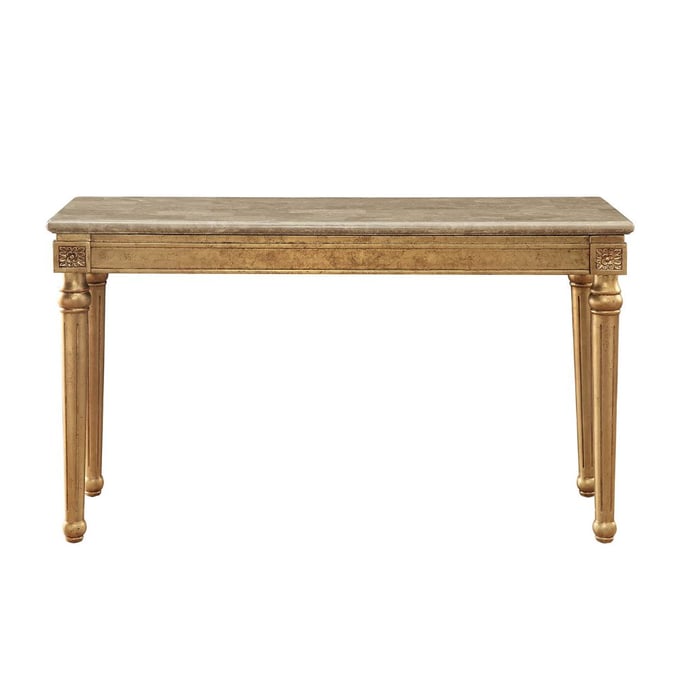 Acme Furniture Daesha Antique Gold Sofa Table ACM-81718