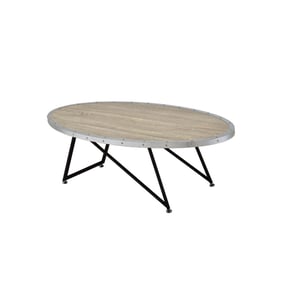 Acme Furniture Allis Weathered Gray Oak Coffee Table