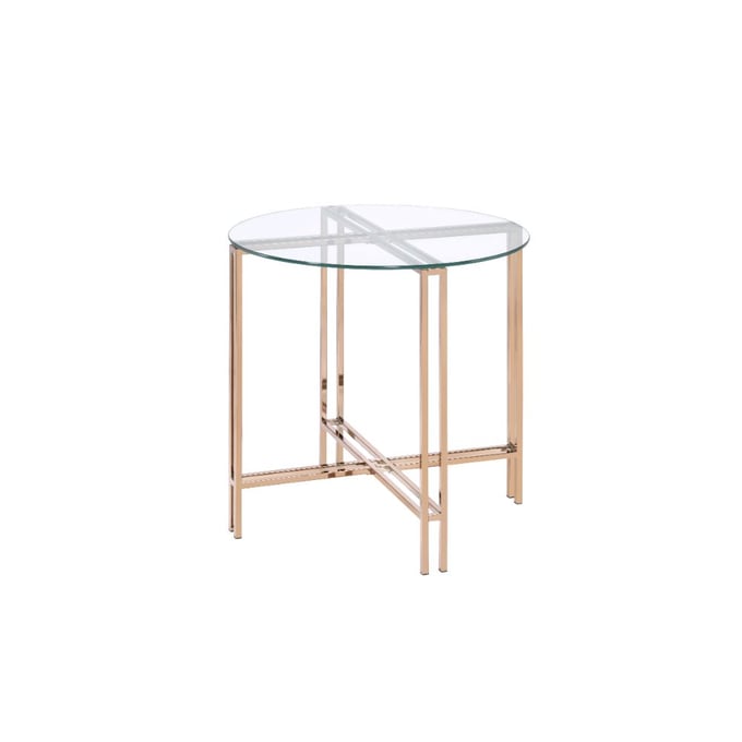 Acme Furniture Veises Champagne End Table ACM-82997