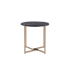 Acme Furniture Bromia Black Champagne End Table