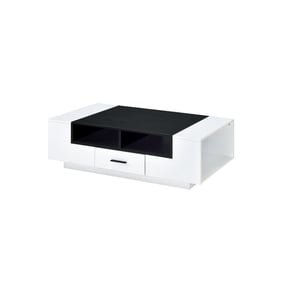 Acme Furniture Armour White Black Coffee Table