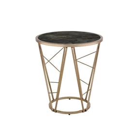 Acme Furniture Cicatrix Black Champagne End Table