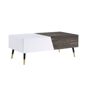 Acme Furniture Orion White Rustic Oak Coffee Table