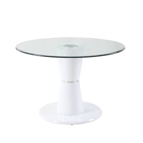 Acme Furniture Kavi Clear White High Gloss Coffee Table