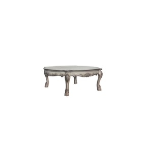 Acme Furniture Dresden Vintage Bone White Bowed Coffee Table