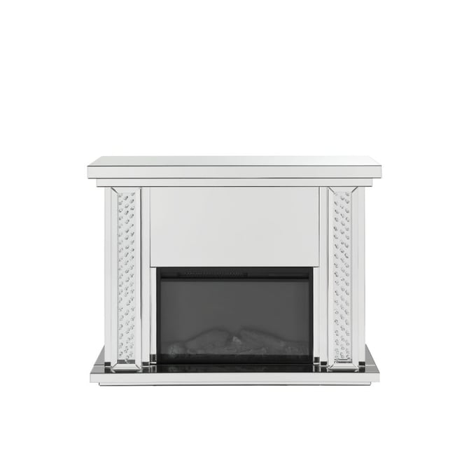 Acme Furniture Nysa Mirrored Fireplace ACM-90254