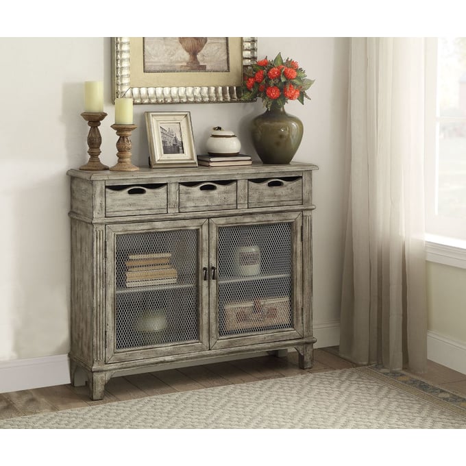 Acme Furniture Vernon Weathered Gray Console Table ACM-90286