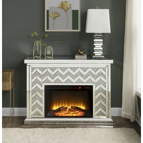 Acme Furniture Noralie Clear Glass Acrylic Diamond Fireplace