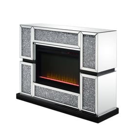 Acme Furniture Noralie Mirrored Touch Panel Fireplace