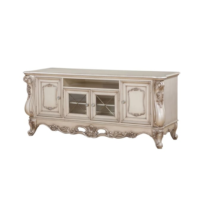 Acme Furniture Gorsedd Golden Ivory TV Stand ACM-91443