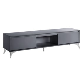 Acme Furniture Raceloma Gray Chrome TV stand