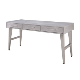 Acme Furniture Brancaster Aluminum Three Drawers Desk