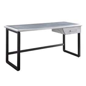 Acme Furniture Brancaster Aluminum One Drawer Desk