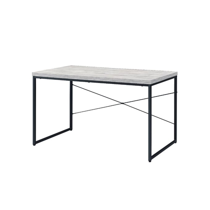 Acme Furniture Bob Antique White Black Desk ACM-92915