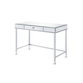 Acme Furniture Canine Mirrored Chrome Writing Desk