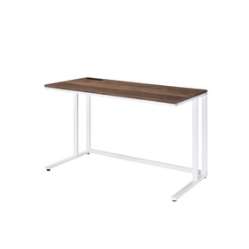 Acme Furniture Tyrese Walnut White Writing Desk With USB