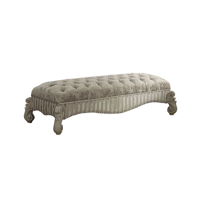 Acme Furniture Versailles Ivory Bone White Bench ACM-96540