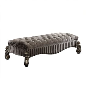 Acme Furniture Versailles Antique Platinum Bench