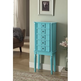 Acme Furniture Tammy Light Blue Jewelry Armoire