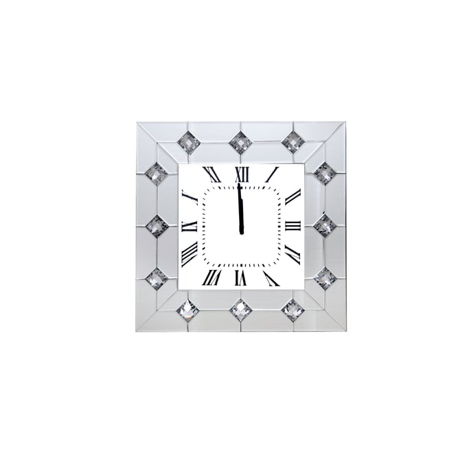 Acme Furniture Hessa Mirrored Wall Clock ACM-97406