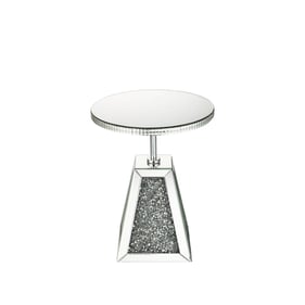 Acme Furniture Noralie Mirrored Round Accent Table