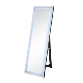 Acme Furniture Dominic Mirrored Floor Mirror with LED