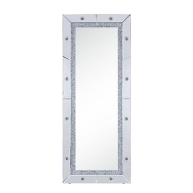 Acme Furniture Noralie Mirrored Diamonds Rectangle Accent Floor Mirror