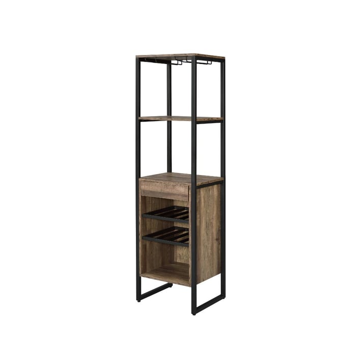 Acme Furniture Narik Weathered Oak Wine Rack ACM-97800