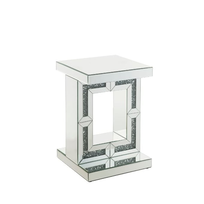 Acme Furniture Noralie Mirrored Square Accent Table ACM-97933