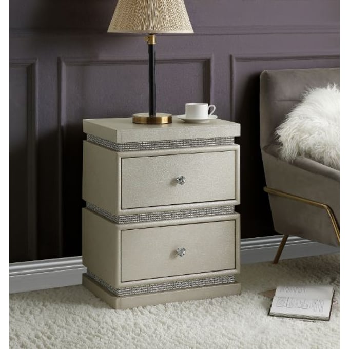 Acme Furniture Lotus Ivory Accent Table ACM-97950